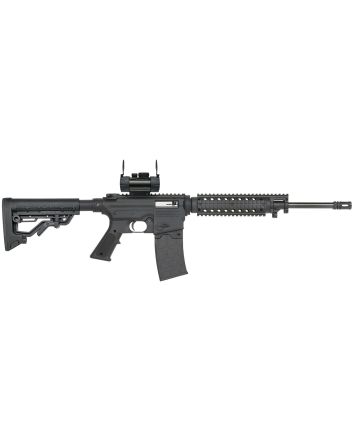Mossberg 37232 715 Tactical Full Size 22 LR 10+1 16.25" Blued Steel Barrel, Black Picatinny Rail Receiver, Black A2 Adjustable Synthetic Stock, Black Polymer Grip, Red Dot 30mm, Right Hand