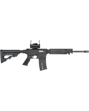 Mossberg 37234 715 Tactical Full Size 22 LR 25+1 16.25" Blued Steel Barrel, Black Picatinny Rail Receiver, Black A2 Adjustable Synthetic Stock, Black Polymer Grip, Red Dot 30mm, Right Hand