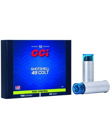 CCI 3746 Pest Control Shotshell 45Colt 150gr #9Shot 10 Per Box/20 Case