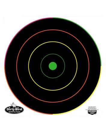 Birchwood Casey 35830 Dirty Bird12" Bullseye Tagboard Hanging Multi-Color 10 Pk.