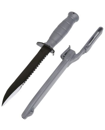Glock KG039180 Field7" Fixed Clip Point Plain/Saw Black High Carbon Steel Blade/ Gray Textured Trimond Polymer Handle Clamshell Packaging
