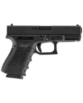 Glock UI2350203 G23 Gen3 Compact 40 S&amp;W 13+1 4.02" Black Polygonal Rifled Barrel, Matte Black Serrated Slide, Black Polymer Frame w/Picatinny Rail, Black Textured Finger Grooved Polymer Grip, USA Made