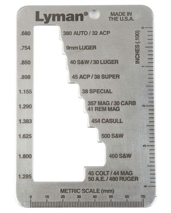 Lyman 7832217 E-Zee Case-Length Gauge Pistol, Revolver