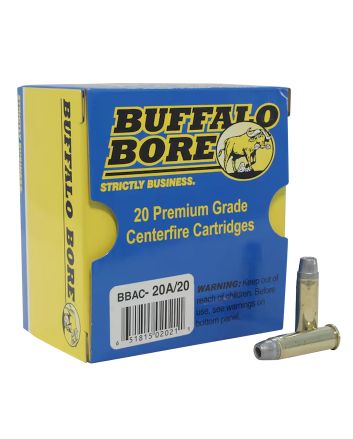 Buffalo Bore Ammunition 20A20 Heavy Strictly Business 38Special +P 158gr Soft Cast Hollow Point 20 Per Box/12 Case