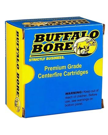 Buffalo Bore Ammunition 21A20 Heavy Strictly Business 10mmAuto 200gr Full Metal Jacket Flat Nose 20 Per Box/12 Case