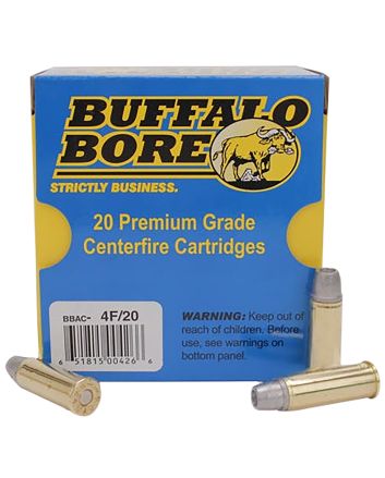 Buffalo Bore Ammunition 4F20 Deer Grenade Strictly Business 44Rem Mag +P 240gr Gas Checked Hollow Point 20 Per Box/12 Case