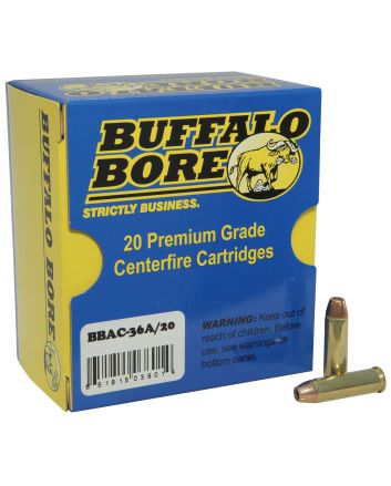 Buffalo Bore Ammunition 36A20 Heavy Strictly Business 32H&amp;R Mag +P 100gr Jacket Hollow Point 20 Per Box/12 Case