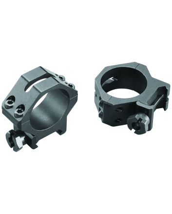 Weaver Mounts 48364 Four-Hole Skeleton RingsMatte Black 30mm Low