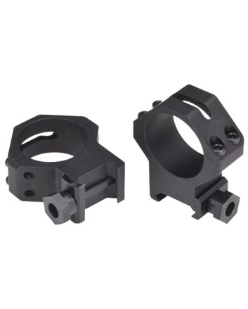 Weaver Mounts 48366 Four-Hole Skeleton RingsMatte Black 30mm High