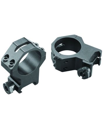 Weaver Mounts 48367 Four-Hole Skeleton RingsMatte Black 30mm Extra High