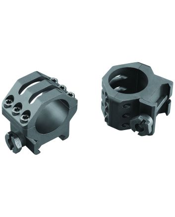 Weaver Mounts 99688 Six-Hole Picatinny RingsMatte Black 1" Medium