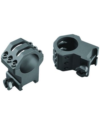 Weaver Mounts 99691 Six-Hole Picatinny RingsMatte Black 1" Extra Extra High