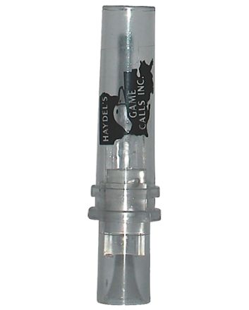 Haydel's Game Calls W81 Wood Duck Squealer Open Call Wood Duck Sounds Attracts Ducks Clear Plastic