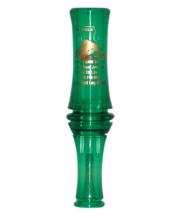 Haydel's Game Calls RL99 "Redleg" MallardOpen Call Double Reed Mallard Sounds Attracts Ducks Green Plastic