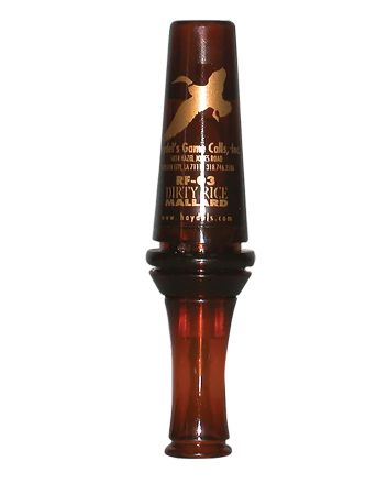 Haydel's Game Calls RF03 Dirty RiceOpen Call Double Reed Mallard Sounds Attracts Ducks Brown Plastic