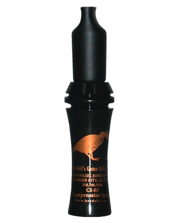 Haydel's Game Calls CS03 CompensatorOpen Call Specklebelly Sounds Attracts Geese Black Acrylic