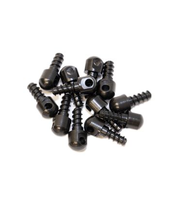 GrovTec US Inc GTHM60 Wood ScrewSwivel Studs 0.5" 12-Pack Black