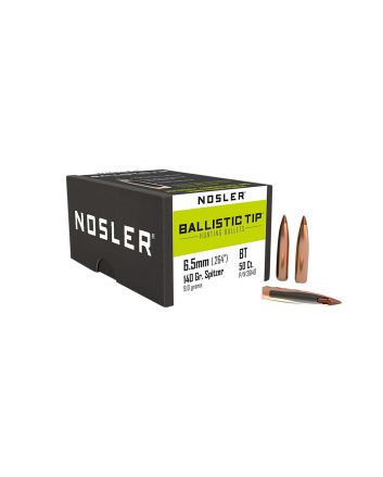 Nosler 26140 Ballistic Tip6.5Creedmoor 140gr Spitzer Point 50/Box