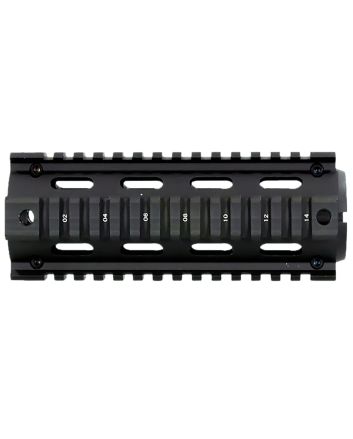 Aim Sports MT021 M4 Handguard 6" Carbine Style Made of Aluminum with Black Anodized Finish &amp; Quad Rail