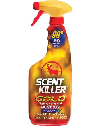 Wildlife Research 1255 Scent Killer GoldOdor Eliminator Odorless Scent 24 oz Trigger Spray
