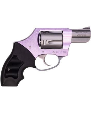 Charter Arms 53841 Undercover Lite Lavender Lady Small 38 Special 5rd 2" Stainless Steel Barrel &amp; Cylinder, Lavender Aluminum Frame, Black Finger Grooved Rubber Grip, Concealed Hammer