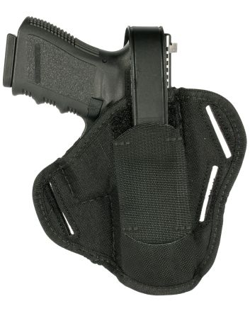 Blackhawk 40PC03BK PancakeOWB Size 03 Black Cordura Nylon Belt Slide Fits Large Semi-Auto Fits 4-4.50" Barrel Ambidextrous