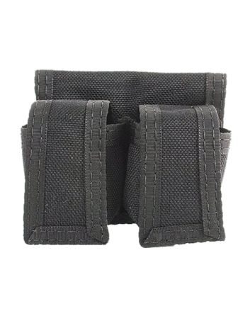 HKS 100B SpeedLoader CaseDouble Black Cordura Hook &amp; Loop