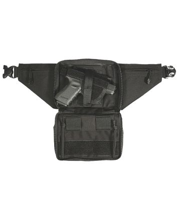 Blackhawk 60WF05BK Fanny PackOWB Black Cordura Belt Loop Fits Most Small To Large Autos &amp; Revolvers Ambidextrous