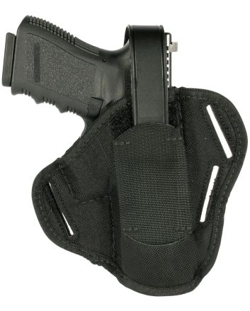 Blackhawk 40CP01BK PancakeOWB Size Cordura Nylon Black Nylon Belt Slide Fits Medium Frame Auto .32/.380 Fits 3-4" Barrel Ambidextrous