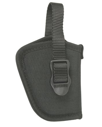 Blackhawk 73NH09BKL HipOWB Size 09 Black Cordura Nylon Belt Slide Fits Small Frame 5rd Revolver with Hammer Spur Fits 2" Barrel Left Hand
