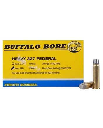 Buffalo Bore Ammunition 37B20 Heavy Strictly Business 327Federal Mag 130gr Hard Cast 20 Per Box/12 Case