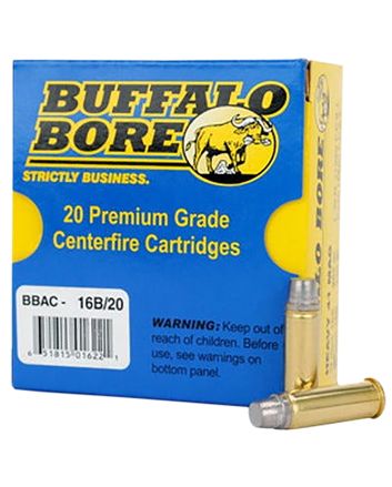 Buffalo Bore Ammunition 16B20 Heavy Strictly Business 41Rem Mag 230gr Hard Cast Semi Wadcutter 20 Per Box/12 Case