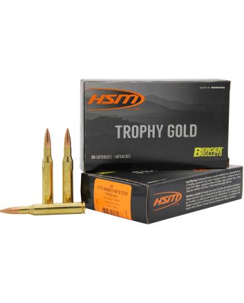 HSM 270150VLD Trophy Gold Extended Range 270 Win 150 gr Berger Hunting VLD Match 20 Per Box/ 20 Case