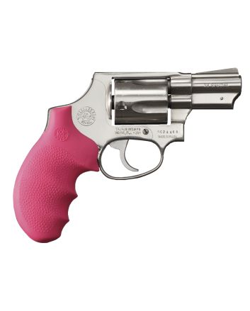 Hogue 67007 OverMolded Monogrip Cobblestone Pink Rubber with Finger Grooves for Taurus 85