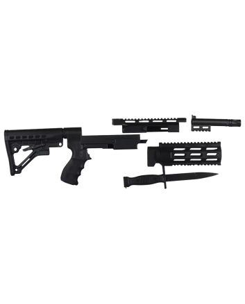 Archangel AA597R AR-15 Style Conversion Stock Black Synthetic 6 Position for Remington 597