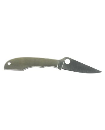Spyderco C138P GrassHopper2.30" Folding Clip Point Plain 12C27 Sandvik Blade Engraved Spyderco Bug Stainless Steel Handle