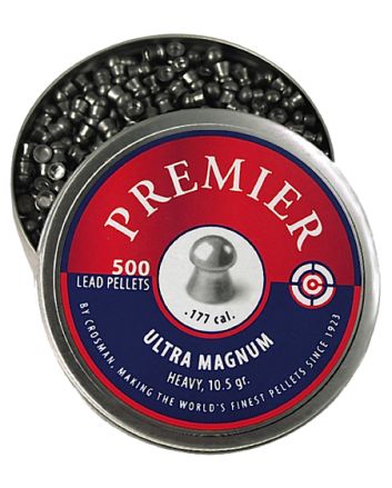 Crosman LUM77 Premier Ultra Magnum 177 Lead Domed Heavy Pellet 500/Tin
