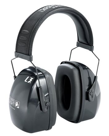 Howard Leight R03318 Leightning L3 Passive Muff 30 dB Over the Head Black Adult 1 Pair