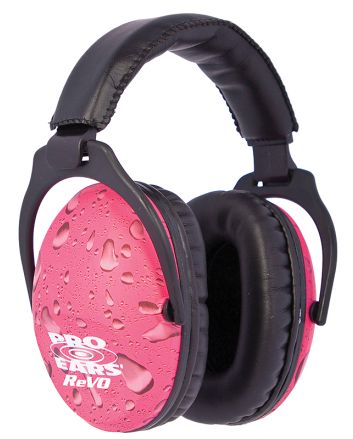 Pro Ears PE26UY016 ReVO Passive Muff 26 dB Over the Head Black w/Pink Rain Pattern Youth 1 Pair