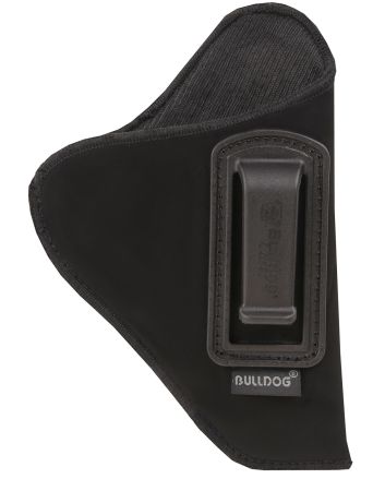 Bulldog DIP20 DeluxeIWB Black Suede Like Belt Clip Fits Glock 42/43/Ruger LC9/2-3" Barrel Right Hand