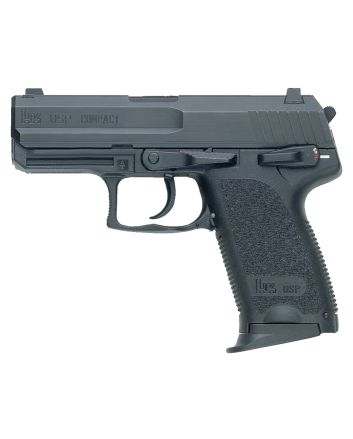 HK 81000340 USP V7 LEM Compact 40 S&amp;W 12+1 3.58" Black Polygonal Rifled Barrel, Black Serrated Slide, Black Polymer Frame, Black Polymer Grip, Ambidextrous