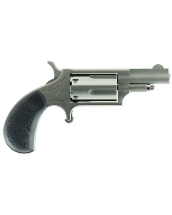 North American Arms 22MGRC Mini-Revolver22 WMR 5rd 1.63" Barrel, Stainless Steel Barrel/Cylinder/Frame, Exclusive Black Pebbled Rubber Grip