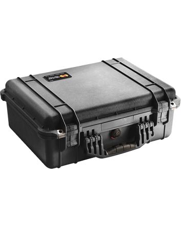 Pelican 1520000110 Protector Case Black Polypropylene Holds Handgun