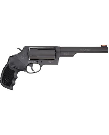 Taurus 2441061MAG Judge Magnum Compact Frame 45 Colt (LC)/410 Mag 5rd 6.50" Matte Black Oxide Steel Barrel, Cylinder &amp; Frame, Black Finger Groove Grip, Exposed Hammer