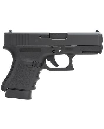 Glock PH3050201 G30S Sub-Compact 45 ACP 10+1 3.78" Hammer Forged Barrel Matte Black Serrated Steel Slide Black Polymer Frame w/Picatinny Rail Black Textured Finger Grooved Polymer Grips Right Hand
