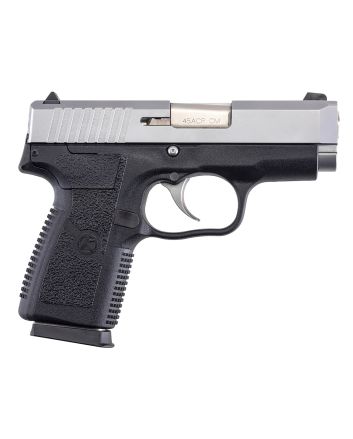 Kahr Arms CM4543 CM4545 ACP 5+1 3.30" Serrated Steel Barrel, Matte Stainless Serrated Steel Slide, Black Polymer Frame, Black Textured Polymer Grip, No Safety, Right Hand