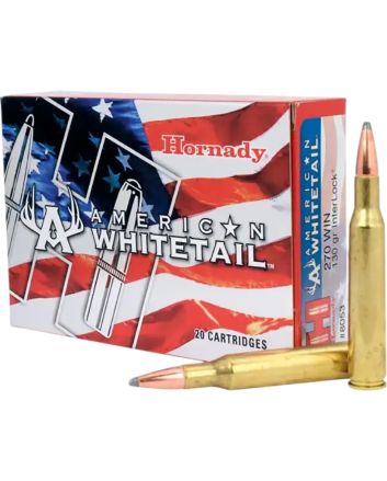 Hornady 8053 American Whitetail270Win 130gr InterLock Spire Point 20 Per Box/10 Case