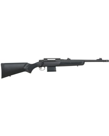 Mossberg 27738 MVP Patrol Full Size 308 Win/7.62 NATO 10+1 16.25" Blued Threaded Bull Barrel, Blued Stainless Steel Receiver w/Picatinny Rail, Black Fixed Synthetic Stock, Right Hand