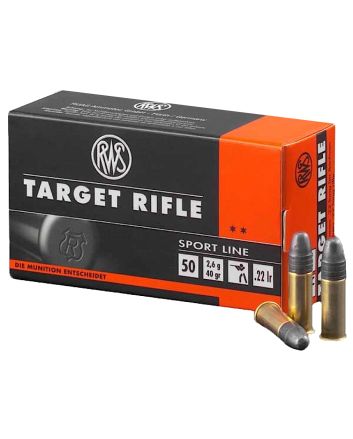RWS/Umarex 2132478 Target Rifle Sport Line 22LR 40gr Lead Round Nose 50 Per Box/100 Case