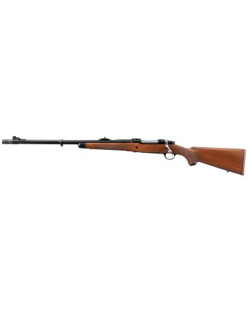 Ruger 47121 Hawkeye African Full Size 375 Ruger 3+1 23" Satin Blued Threaded Barrel, Satin Blued Steel Receiver w/Integral Scope Mount, American Walnut Fixed Stock, Left Hand
